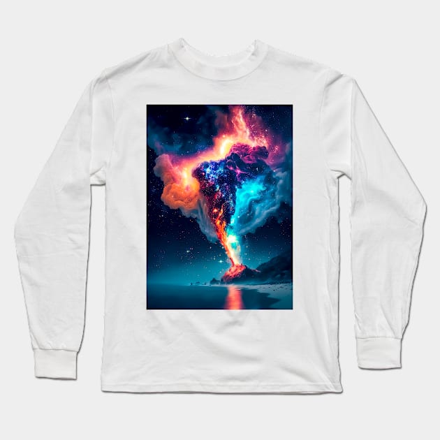 Volcano Long Sleeve T-Shirt by James Garcia